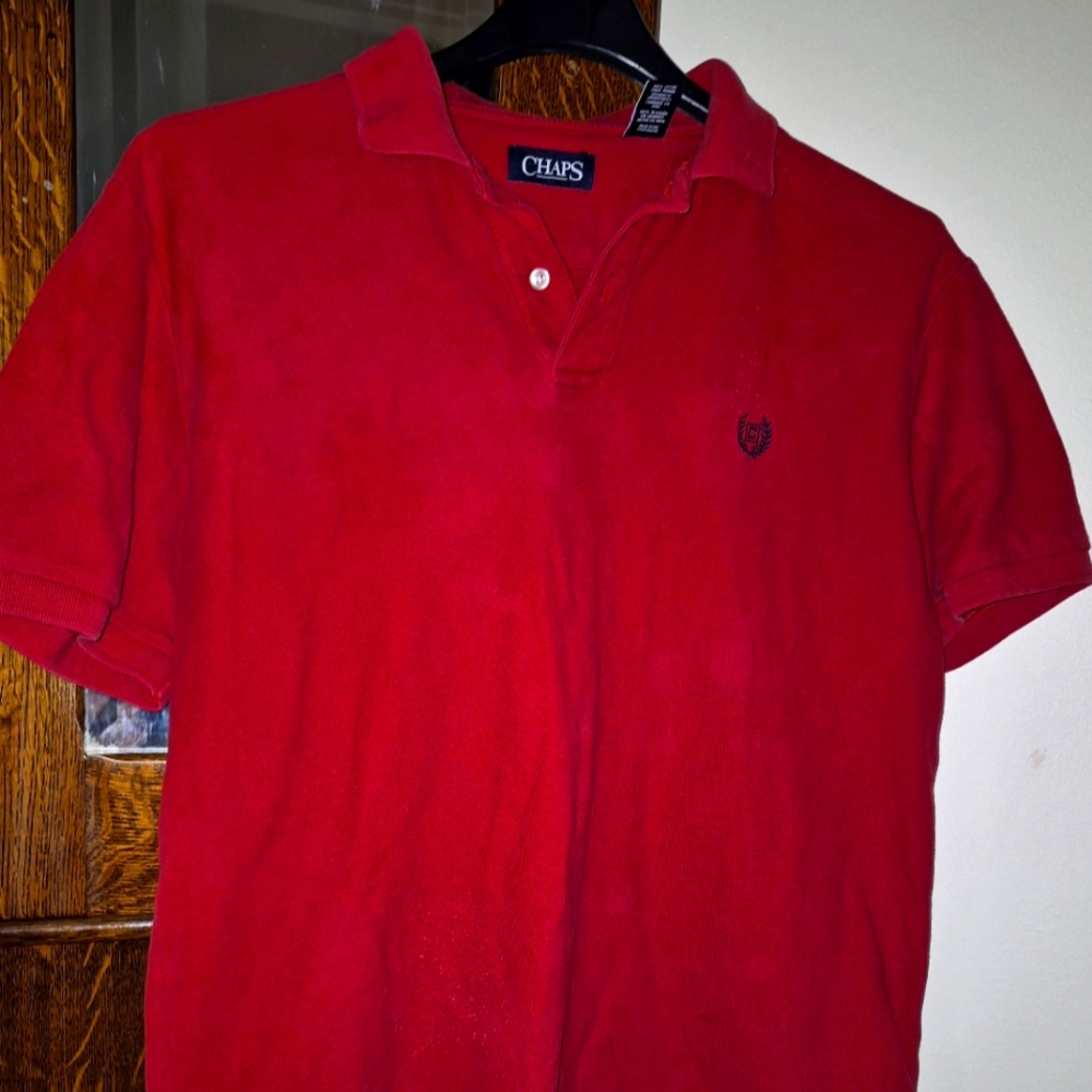 Mens Polo Shirt, Chaps Size LG